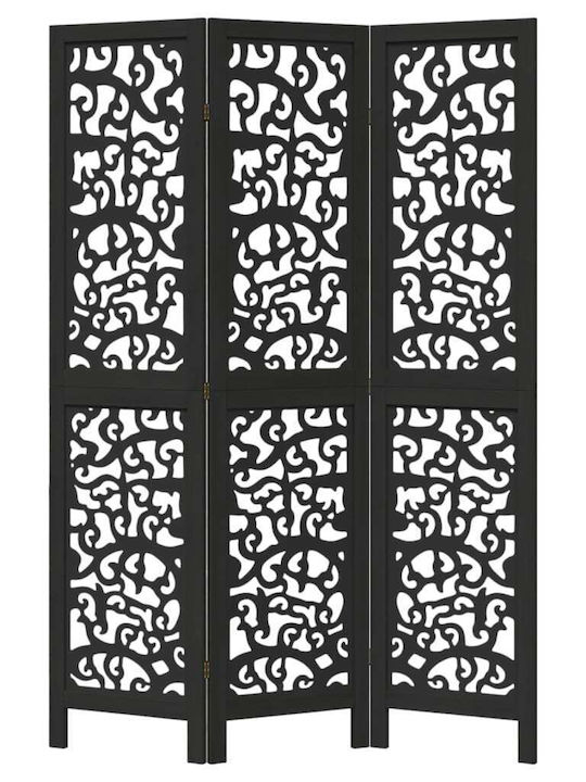 vidaXL Decorative Room Divider Wooden with 3 Panels 105x160cm