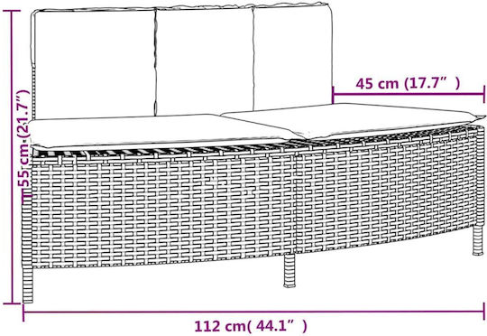 Cadru Jacuzzi Negru din Ratan Sintetic + Lemn de Salcâm Solid Negru 3270635