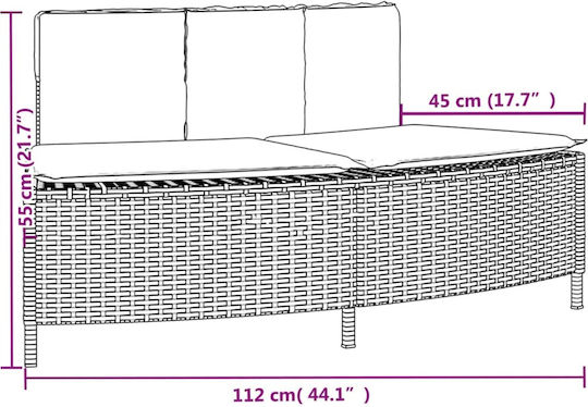 Jacuzzi-Rahmen Schwarz Synthetisches Rattan + Massives Akazienholz Schwarz 3270638