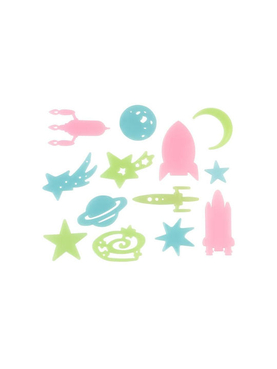 Trendhaus Kinder Wandsticker Wand Leuchtend 6.5x6.5cm