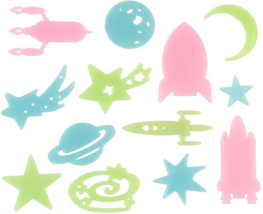 Trendhaus Kids Glow-in-the-Dark Wall Sticker 6.5x6.5cm