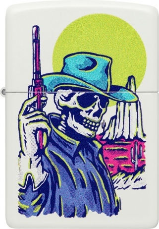 Zippo Ангажимент Пламък Ветроустойчив в Бял цвят