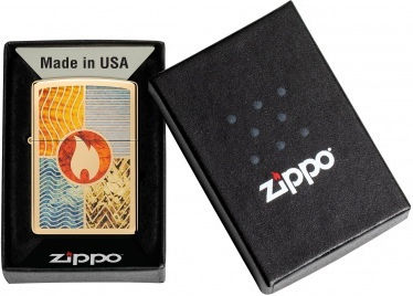 Zippo Four Windproof Plasma Lighters in Bronze Color