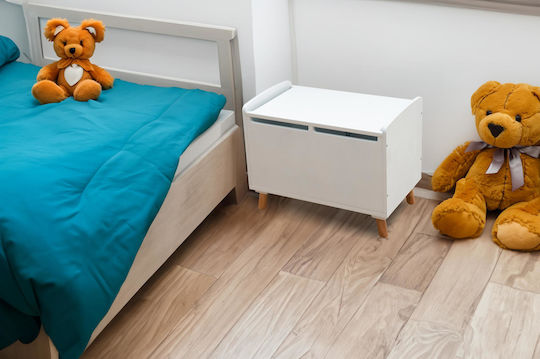 Polihome din Lemn Loria Alb 50x30x39cm 1buc