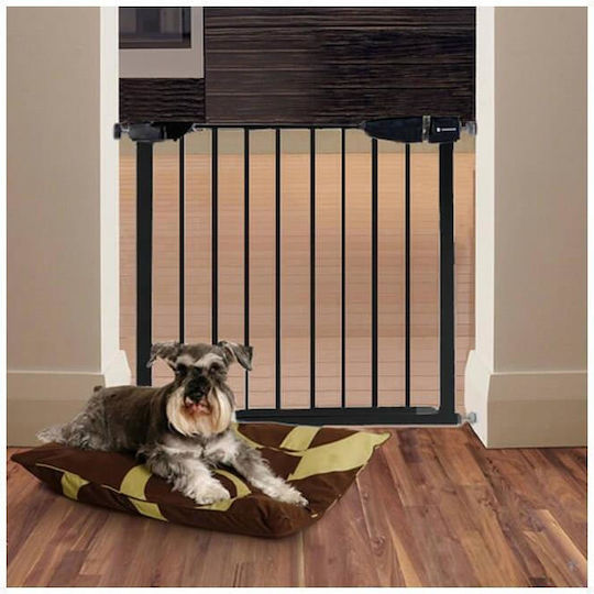 Safety Gate Stairs Adjustable 103-110 Cm Steel Black