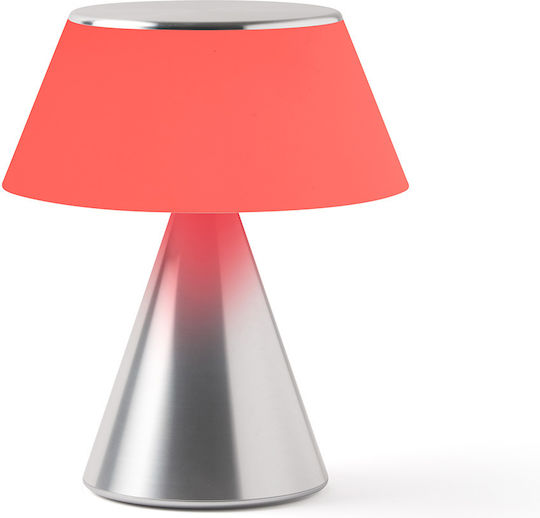Lexon Tischlampe LED mit Weiß Schirm und Basis