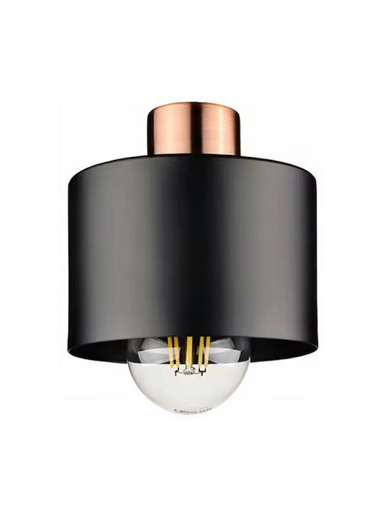 4-arm Metal Chandelier Zola Ceiling Mount 230v 60w E27 Black