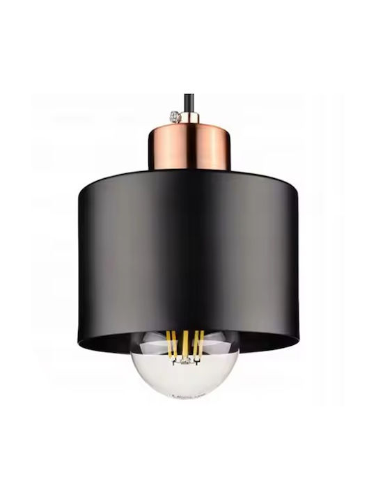 4-arm Metal Chandelier Zola Ceiling Mount 230v 60w E27 Black