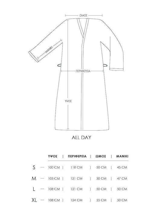 Jersey Cotton Bathrobe All Day 10 Shades X Large Pink