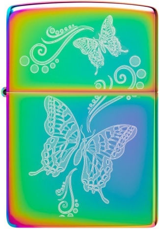 Zippo Butterfly Windproof Lighter Flame Multicolour
