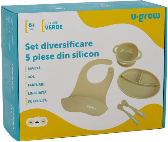 U-Grow Σετ Φαγητού από Σιλικόνη 5τμχ