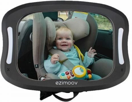 Ezimoov Baby Car Mirror Blackς