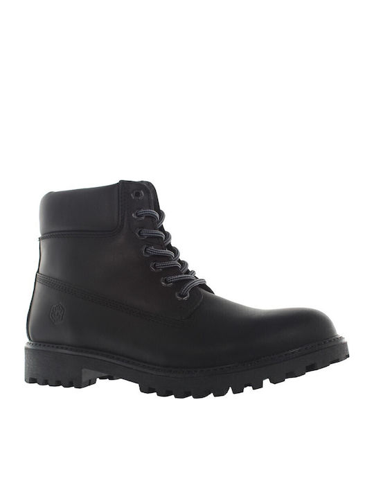 River Leather Black Men's Boots