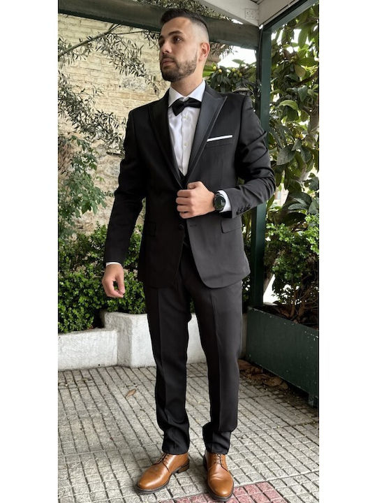 D-Zine Men's Suit Black