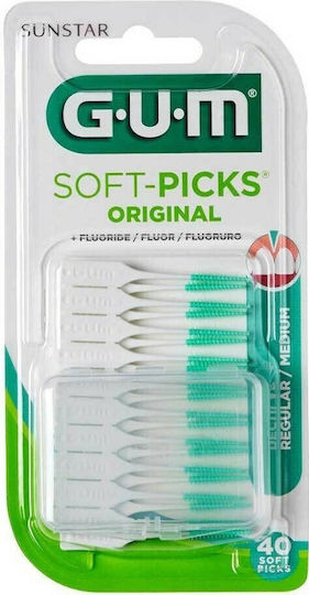 GUM Soft-Picks Original Interdental Brushes Regular Green 40pcs