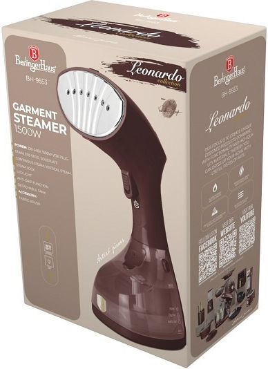 Berlinger Haus Ατμοκαθαριστής Ρούχων Χειρός 1500W με Δοχείο 250ml