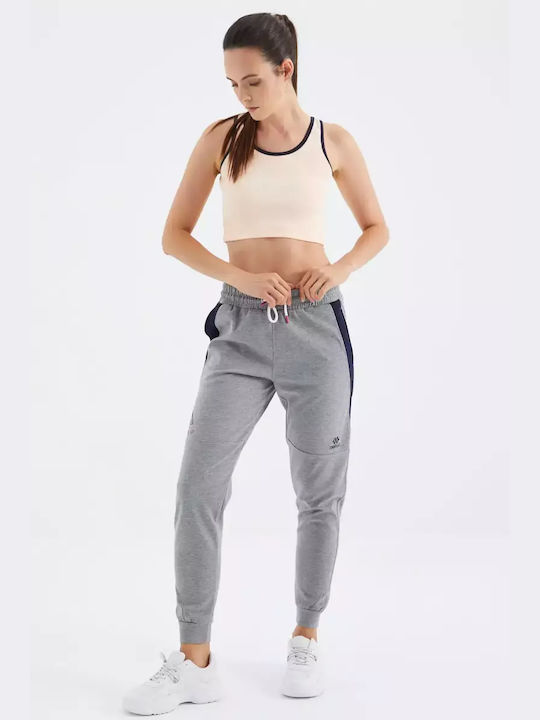 Tommy Life Women's Sweatpants Grey Melange