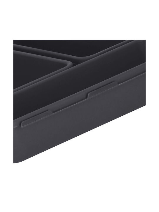 Organizator pentru Sertar de Bucătărie 8 Piese Negru