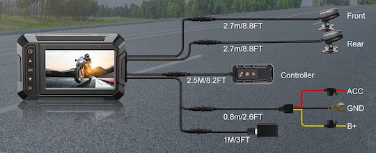 Autokamera DVR 1080P mit Bildschirm 3"