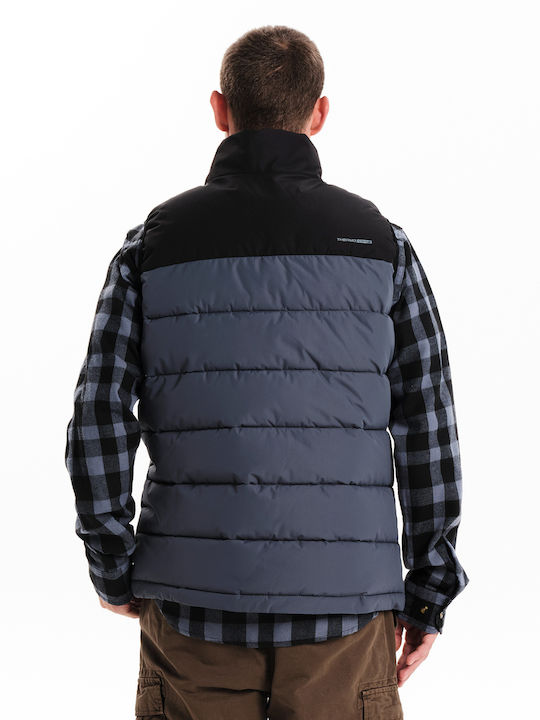 Sleeveless Winter Jacket Puffer Navy Blue