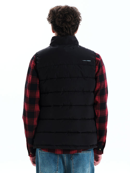 Sleeveless Winter Jacket Puffer Black