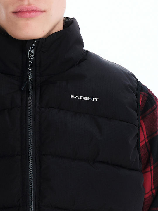 Sleeveless Winter Jacket Puffer Black