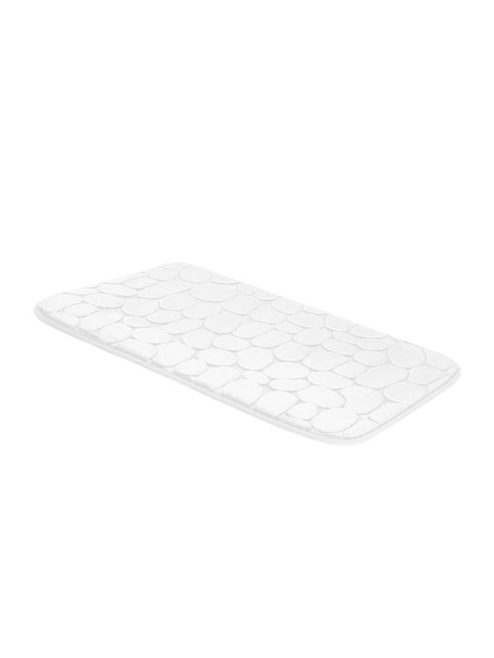 Αντιολισθητικό Πατάκι Μπάνιου White 80x50εκ.