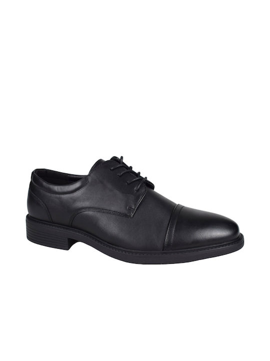 Mezzo Uomo Men's Leather Dress Shoes Black