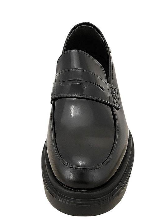 Men's Leather Loafers Black