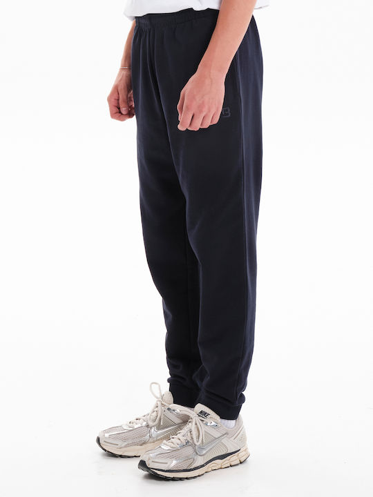 Sweatpants with Elastic Navy Blue