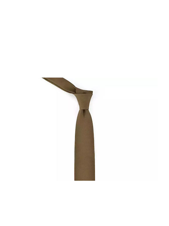 Makis Tselios Fashion Men's Tie in Brown Color