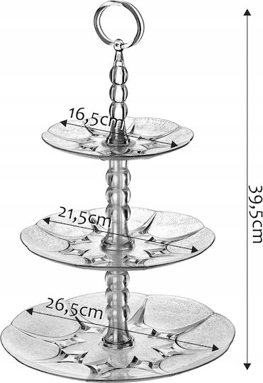 Kadax Two-Tier Cake Fruit Dessert Plate