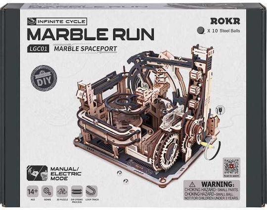 Rokr Wooden Construction Marble Spaceport Toy For Children 14+ Years