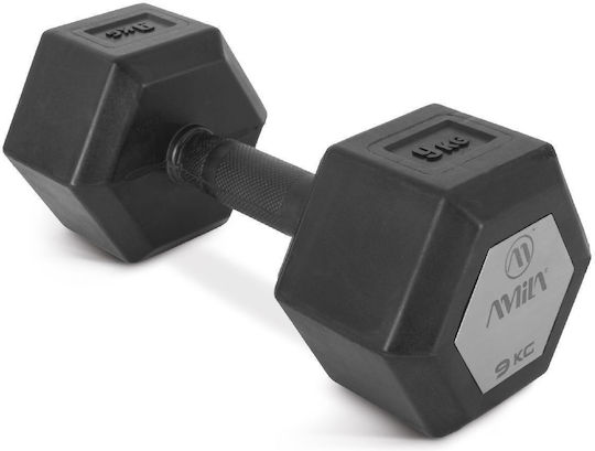 AMILA Βαράκι Εξάγωνο Λαστιχένιο 1 x 9kg