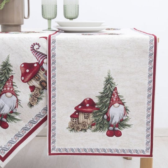 Dimeco Christmas Tablecloth Runner Fabric L45xW140cm.