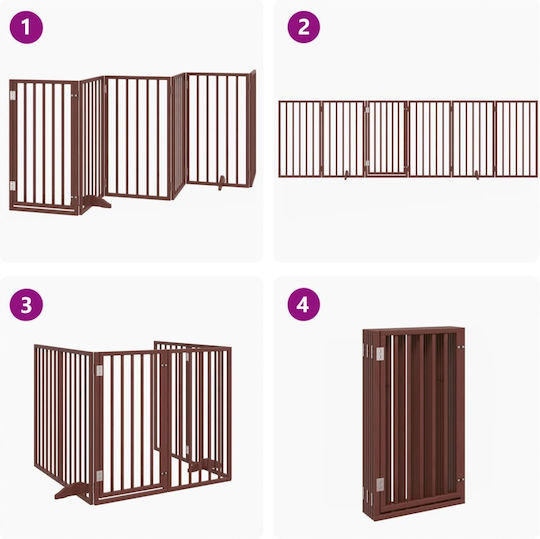 vidaXL Divider Dog in White Color 300 x 90 x 300cm