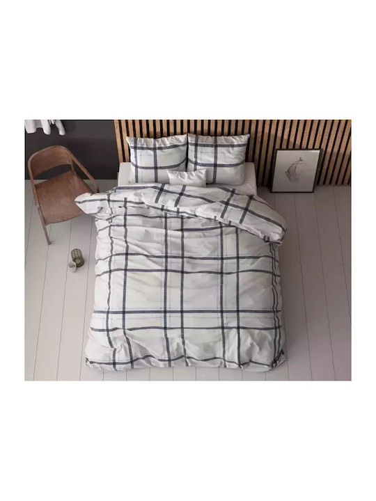 Sleeptime Duvet Cover Set Single with Pillowcase 140x220 White