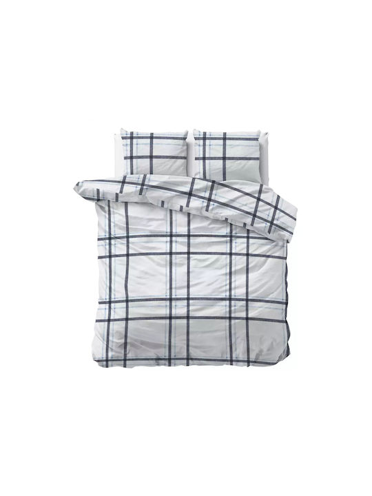 Sleeptime Duvet Cover Set Single with Pillowcase 140x220 White
