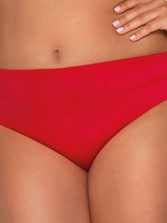 Bikini Slip Ψηλόμεσο Κόκκινο