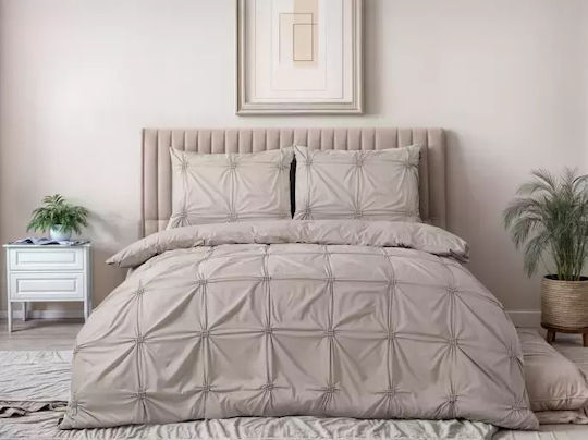 Sleeptime Παπλωματοθήκη Διπλή 200x200 Taupe