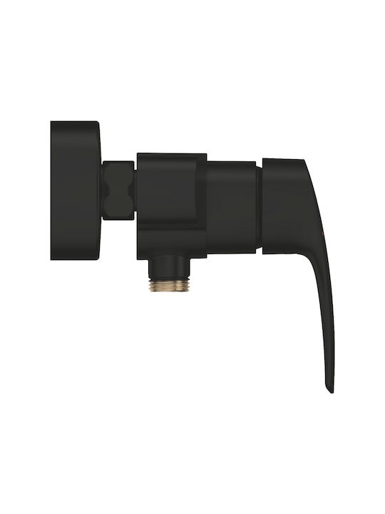Grohe Eurosmart Mixer Wall-mounted Shower 143 Mm Matte Black