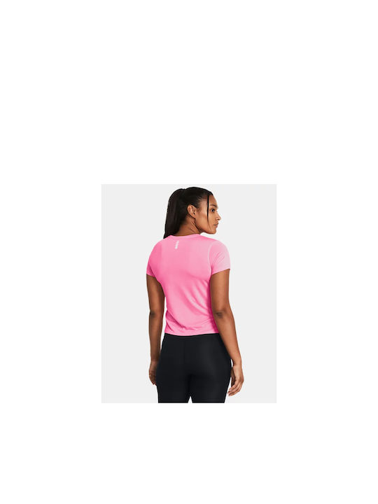 Under Armour Launch Damen Sportlich T-Shirt Schnell trocknend Fuchsia