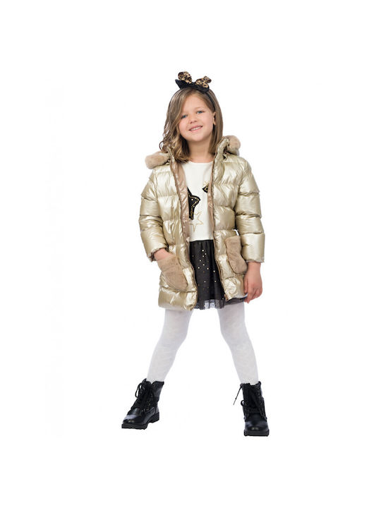 Energiers Kids Casual Jacket Short with Hood Gold