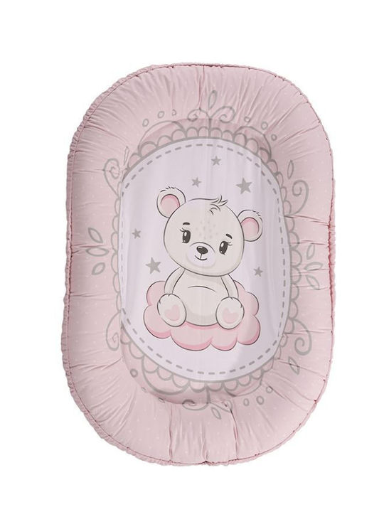 Lorelli Βρεφικό Μαξιλάρι Φωλιά Pink 58x92εκ.