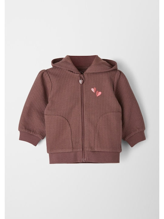 Kids Sweatshirt Cardigan Purple