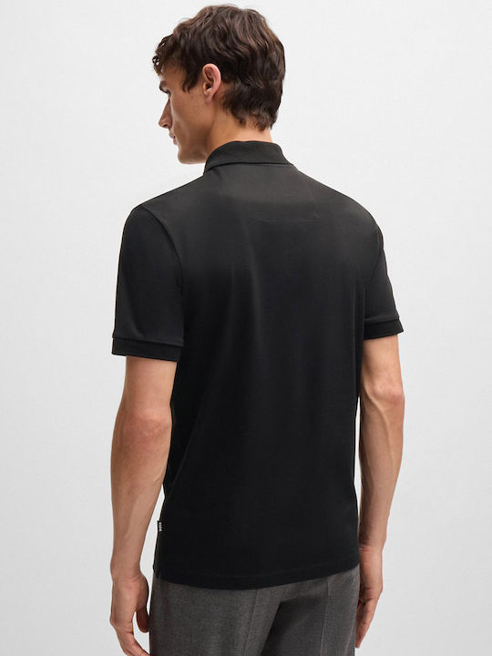 Hugo Boss Men's Short Sleeve Blouse Polo Black