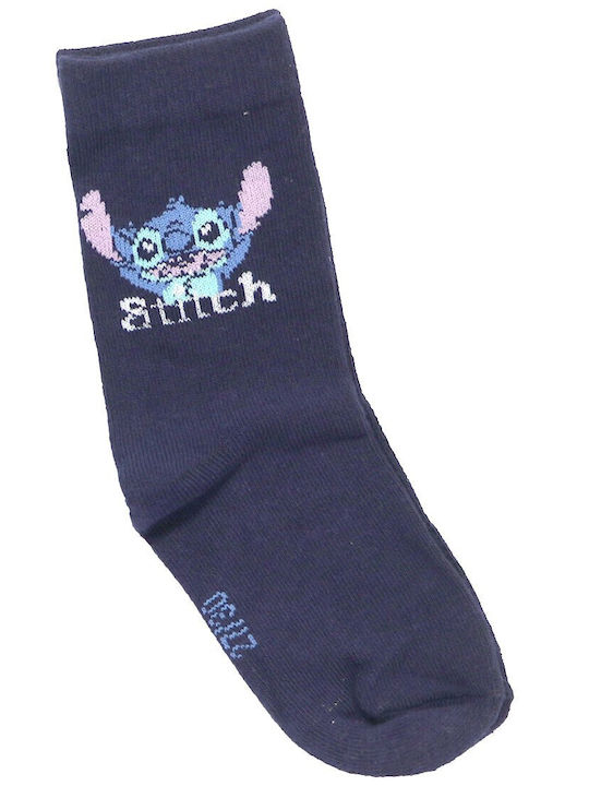Disney Παιδικές Κάλτσες Lilo Stitch Γαλάζιο 3 Ζευγάρια