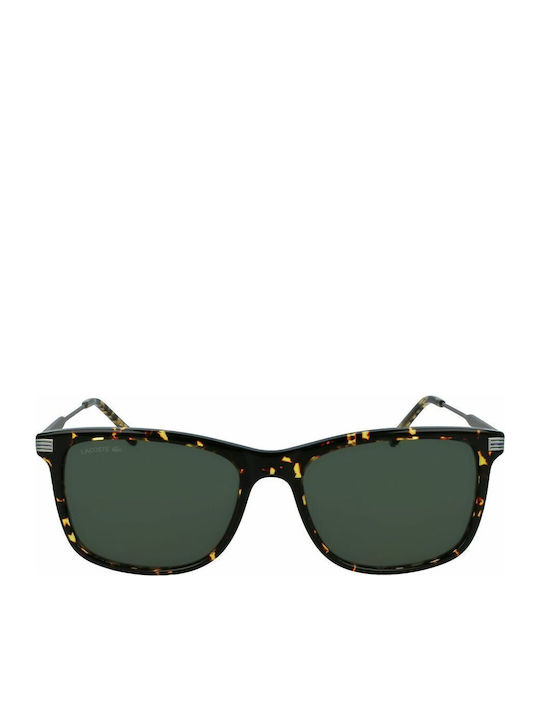 Lacoste Sunglasses Brown with Mixed Frame & Green Lens Lacoste Sunglasses Brown with Mixed Frame & Green Lens