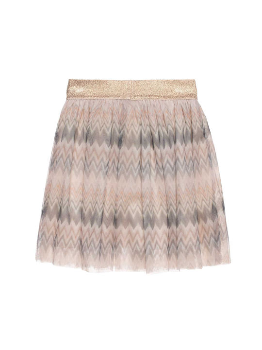 Alouette Kids Pleated Tulle Skirt Multicolor