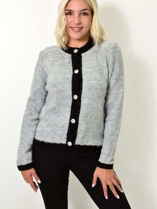 Potre Women's Knitted Cardigan Gray